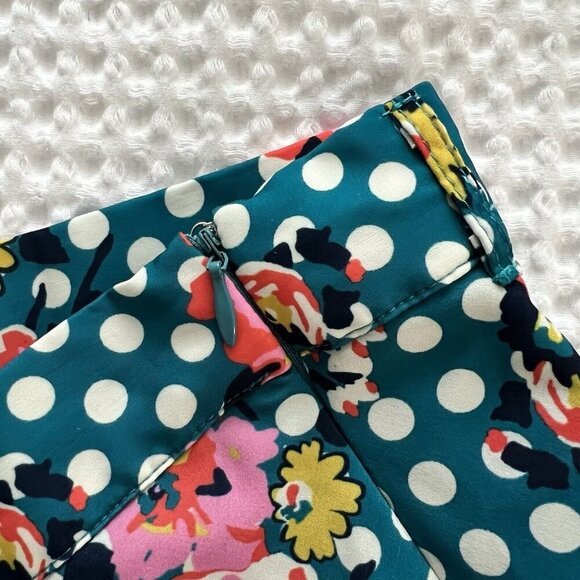 ModCloth Ikebana Retro Floral Midi Skirt Pinup 50s Colorful Maximalist Sz‎ Large - Picture 5 of 8